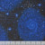 Benartex Harry Potter 60 Inch Magical Minky Royal Blue, fabric with a cosmic galaxy print featuring swirling blue patterns and bright star-like speckles.
