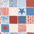 Clothworks Fabrics Americana 108 Inch Wide Quilt Backing Red White Blue Patchwork Quilt, patriotic fabric featuring stars, stripes, and floral patterns in red, white, and blue colors.