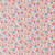 Moda Fabrics A Cat Named Stitch Camille Roskelley Lucky Small Floral Cream Multi, a fabric with a pattern of small pink, blue, and peach flowers with green leaves on a cream background.