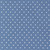 Moda Fabrics A Cat Named Stitch Camille Roskelley Cosmo Square Dots Blue, fabric with blue background and small white square dots pattern.