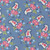 Moda Fabrics A Cat Named Stitch Camille Roskelley Sweet Floral Paisley Blue Blue