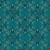 Moda Fabrics Fireglow Ruby Star Society Sarah Watts Dragon Emblem Metallic Galaxy Turquoise, a detailed fabric pattern featuring dragons and ornate designs in metallic turquoise and gold on a deep turquoise background.