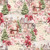 Blank Quilting Fabrics Christmas Magic Frank Garcia Christmas Scenic Ivory, vintage holiday scene with Santa Claus, Christmas trees, poinsettias, gift boxes, and winter houses in soft pastel tones.