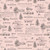 Blank Quilting Fabrics Christmas Magic Frank Garcia Christmas Typography Pink, pink background with vintage Christmas-themed text and illustrations.