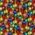 Blank Quilting Fabrics Gears and Garland Urban Essence Designs Steampunk Christmas Bulbs Blue, colorful steampunk Christmas bulbs in blue, red, green, pink, and yellow with intricate patterns and vintage metallic caps.