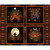Blank Quilting Fabrics Harvest Haunt Episodic Drawing Harvest Haunt Block Panel Black