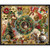 Blank Quilting Fabrics Gears and Garland Urban Essence Designs Steampunk Christmas Panel Red