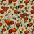 Blank Quilting Fabrics Harvest Haunt Episodic Drawing Pumpkin and Squash Vines Cream, seasonal fabric featuring pumpkins, squash, and vine patterns on a cream background.