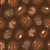 Blank Quilting Fabrics Harvest Haunt Episodic Drawing Moths and Mushrooms Brown