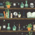 Blank Quilting Fabrics Witchy Wicked Rose Halsey Shelves of Potion Bottles and Crystal Balls Black