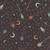 Blank Quilting Fabrics Witchy Wicked Rose Halsey Broomsticks, Stars, and Moon Black