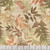 Henry Glass Fabrics Oak and Berries Jan Mott Mixed Media Leaves Cream, fabric with autumnal mix of ferns, leaves, and berries in cream, brown, green, and rust colors.
