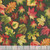 Henry Glass Fabrics Oak and Berries Jan Mott Leaf Toss Green
