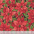 Henry Glass Fabrics Sweet Christmas Memories Color Principle Poinsettia Black and Red Multi