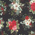 Henry Glass Fabrics Sweet Christmas Memories Color Principle Holiday Flower Toss Black