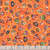 Quilting Treasures Fabrics A Haunting We Will Go Dan Morris Orange Skulls and Potions, fabric with orange background and colorful skull and potion bottle patterns.