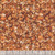 Quilting Treasures Fabrics Lumenique Dan Morris Brown Stained Glass Texture, detailed stained glass pattern in warm brown and orange tones with black outlines.