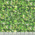 Quilting Treasures Fabrics Lumenique Dan Morris Kelly Green Stained Glass Texture, vibrant green stained glass pattern with geometric shapes and black outlines, suitable for quilting and fabric crafts.