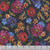 Quilting Treasures Fabrics Midnight Petals Andrea Lavery Blue Tossed Flowers