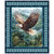 Quilting Treasures Fabrics Skyward Dan Morris Grey Blue Eagle Soring Panel 36