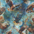 Quilting Treasures Fabrics Skyward Dan Morris Blue Eagles Flying