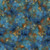 Quilting Treasures Fabrics Skyward Dan Morris Blue Patina Mottle, abstract fabric with a mottled pattern in various shades of blue, bronze, and gold.