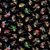 Quilting Treasures Fabrics The Lure of Fishing Dan Morris Black Fishing Flies