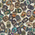 Quilting Treasures Fabrics Witchypoo Dan Morris Cream Potion Labels, Halloween-themed fabric with colorful potion labels and spooky designs.