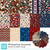 All American Snowman Quilting Treasures Fabrics, 14 Fat Quarters bundle featuring holiday-themed snowman, stars, hearts, and patriotic patterns in red, white, blue, and green colors.