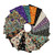 Quilting Treasures Fabrics Witchypoo Dan Morris 17 Fat Quarters, colorful Halloween-themed fabric bundle with various spooky and whimsical patterns.