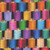 Timeless Treasures Fabrics Sewing Novelties Bright Red Yellow Blue Green Spools of Thread, colorful spools of thread arranged in rows with vibrant colors like red, yellow, blue, green, purple, pink, and orange.