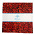 Windham Fabrics Anthology Batiks Claret Baliscapes Layer Cake Ten Inch Squares, vibrant red and black Batik fabric with abstract swirling pattern.
