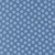 Moda Fabrics Scenery Elizabeth Hartman Puffball Floral Puffball Coastal Blue, close-up view of fabric pattern featuring small, evenly spaced, blue puffball floral designs on a matching blue background.