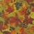 Moda Fabrics Northern Brights Amarilys Henderson Watercolor Fall Leaves Leaf Green, watercolor fall leaves pattern in shades of red, orange, yellow, and green on fabric.
