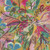 Moda Fabrics Northern Brights Amarilys Henderson Watercolor Sage Brush Golden Yellow, vibrant watercolor floral fabric pattern with colorful leaves and flowers on a golden yellow background.