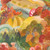 Moda Fabrics Northern Brights Amarilys Henderson Lake City Autumn, colorful abstract fabric pattern with nature-inspired motifs.