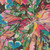 Moda Fabrics Northern Brights Amarilys Henderson Watercolor Sage Brush Night Sky Black, colorful botanical watercolor fabric design with leaves, berries, and abstract floral elements.