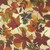 Moda Fabrics Northern Brights Amarilys Henderson Watercolor Fall Leaves Autumn Tan, watercolor watercolor fall leaves pattern in shades of red, orange, yellow, green, and brown on a light background.