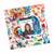 Moda Fabrics Northern Brights Amarilys Henderson Layer Cake Ten Inch Squares, colorful fabric layer cake with a vibrant, whimsical design featuring animals, flowers, and patterns.