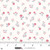 Studio E Fabrics Beautiful Bouquets Maureen Fiorellini Cream Multi Mini Blossoms, fabric pattern with small pink and red floral designs on a cream background.