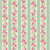 Riley Blake Fabrics Cath Kidston Signature Collection Stripe Green, fabric featuring green and cream stripes with pink floral patterns and small yellow flowers.