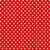 Riley Blake Fabrics Cath Kidston Signature Collection Button Spot Red, red fabric with white polka dots pattern.