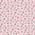 Riley Blake Fabrics Cath Kidston Signature Collection Arlington Ditsy Pink, floral pattern featuring pink, red, and blue flowers with green leaves on a pink background.