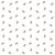Riley Blake Fabrics Claus and Co Melissa Mortenson Candy Cane Toss White, a Christmas-themed fabric with a pattern of red and white candy canes with green holly leaves on a white background.