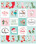 Riley Blake Fabrics Claus and Co Melissa Mortenson North Pole Santa Claus Christmas Panel, festive holiday fabric featuring Christmas stockings, Santa, reindeer, elves, and winter holiday motifs.