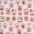 Riley Blake Fabrics Claus and Co Melissa Mortenson Wallpaper Pink