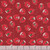 Riley Blake Fabrics Claus and Co Melissa Mortenson Ornaments Red, Christmas fabric with festive ornaments, elves, and holiday patterns on a red background.