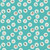 Riley Blake Fabrics Claus and Co Melissa Mortenson Ornaments Blue, fabric with Christmas ornament designs featuring whimsical reindeer and festive characters on a blue background.
