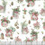Riley Blake Fabrics Holiday Spirit Lisa Audit Main Cream, Christmas-themed fabric with jars and bells pattern.