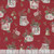 Riley Blake Fabrics Holiday Spirit Lisa Audit Main Red, Christmas-themed fabric with mason jars filled with festive greenery and ornaments, featuring words like 'Joy,' 'Hope,' 'Love,' and 'Noel' on a red background.